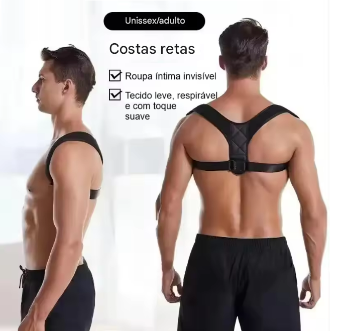 Corretor Postural Ortopédico Unisex Ajustável