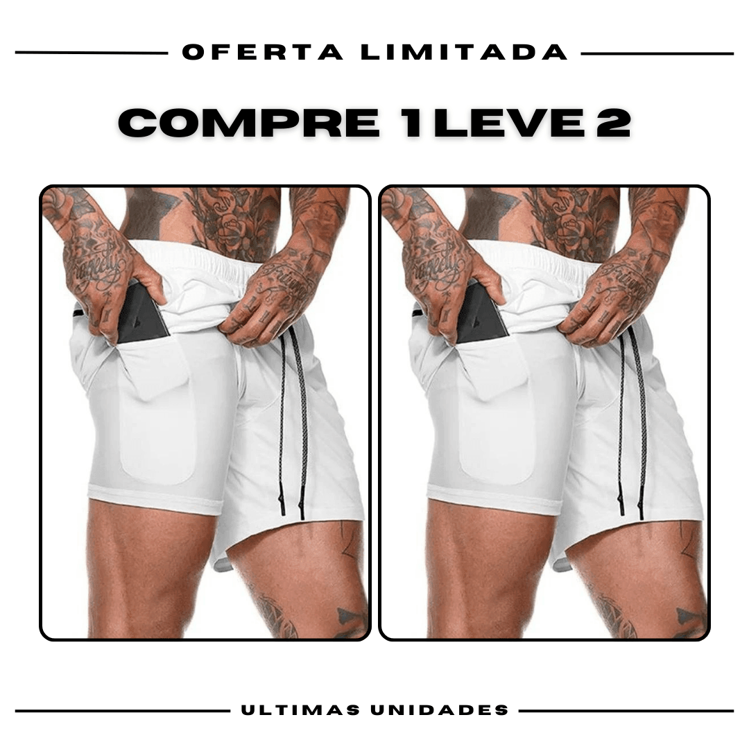 Kit 2 Bermudas Masculinas de Academia ProFit [COMPRE 1 LEVE 2]