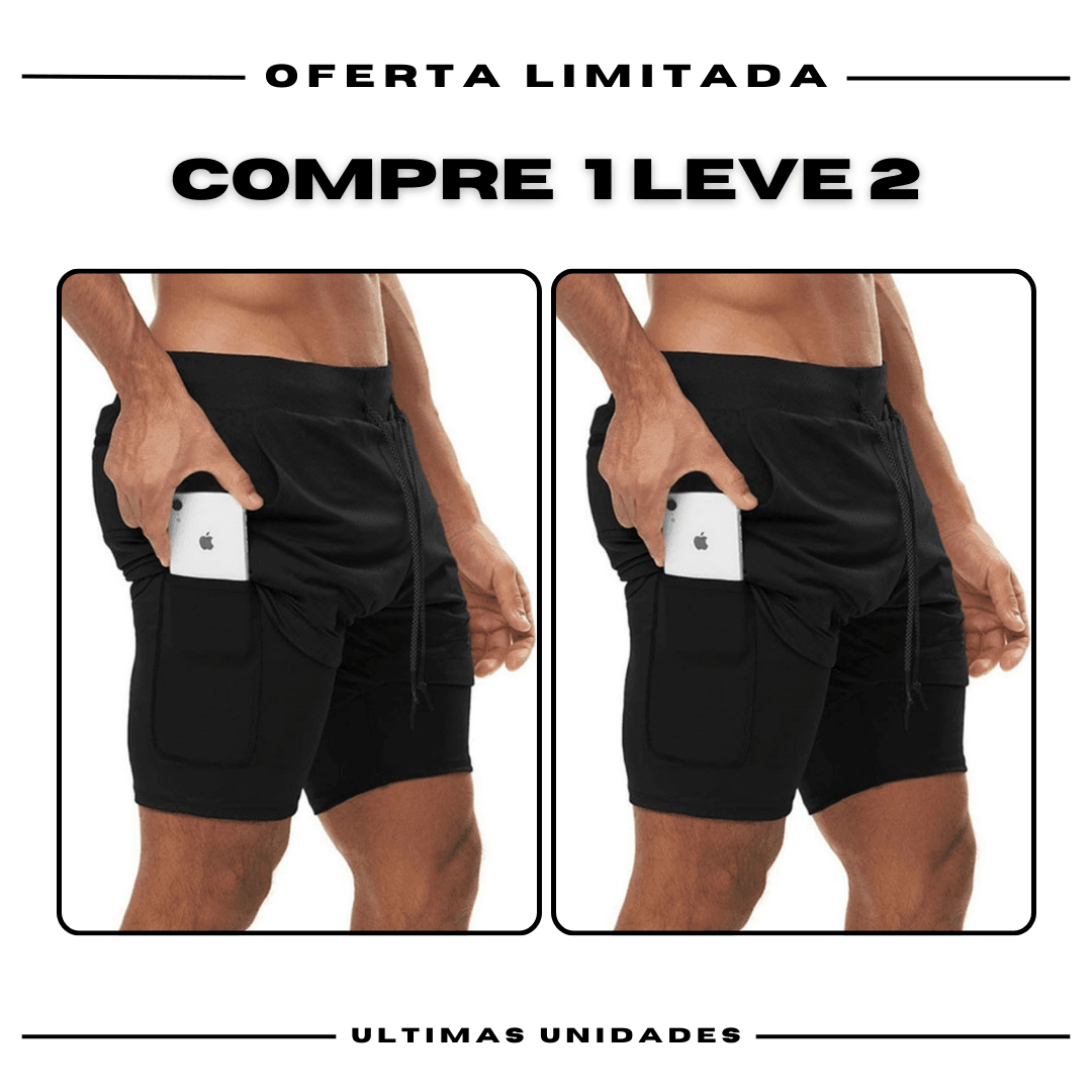 Kit 2 Bermudas Masculinas de Academia ProFit [COMPRE 1 LEVE 2]