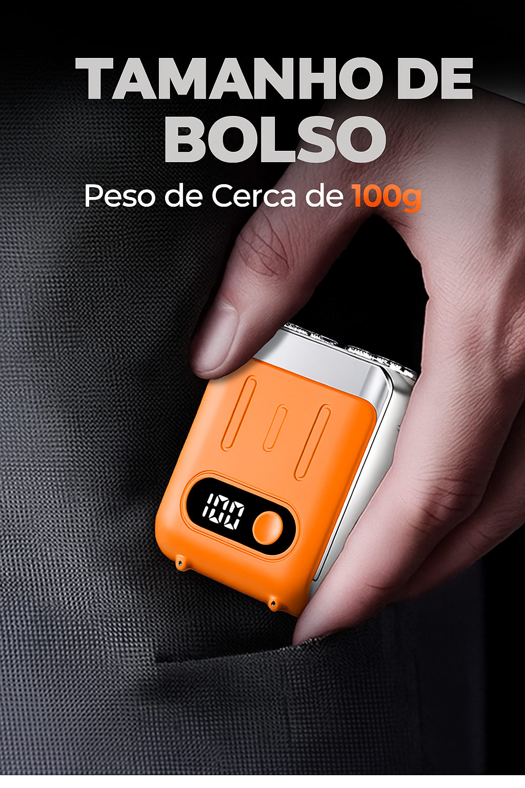 Mini Barbeador Elétrico bladePRO Rotativo IPX7 [CORTA IGUAL NAVALHA]