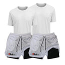 Kit Performance ProFit: 2 Camisetas + 2 Bermudas de Compressão 2 em 1 [Compre 2, Leve 4]