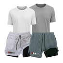 Kit Performance ProFit: 2 Camisetas + 2 Bermudas de Compressão 2 em 1 [Compre 2, Leve 4]