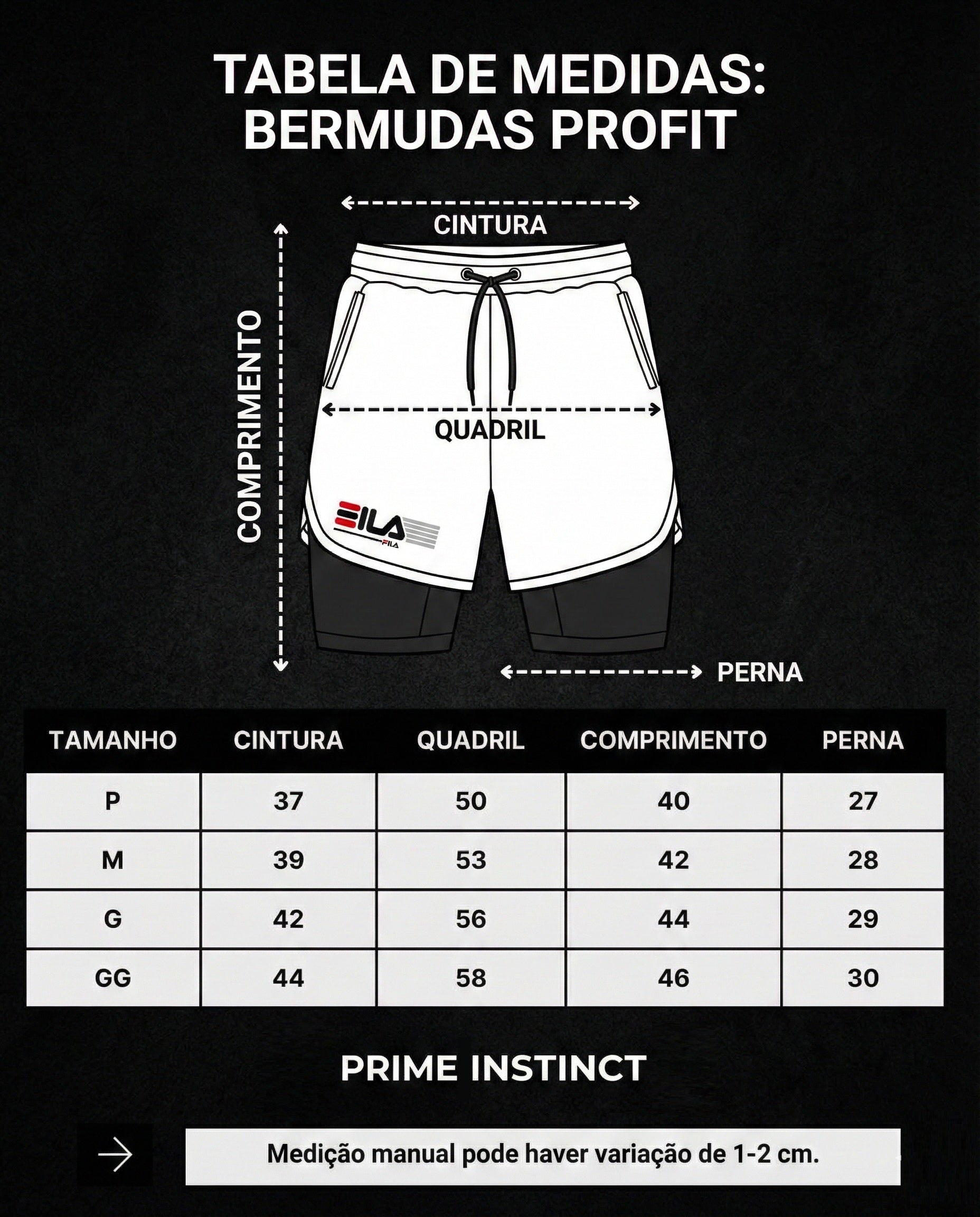 Bermudas Masculinas de Academia ProFit